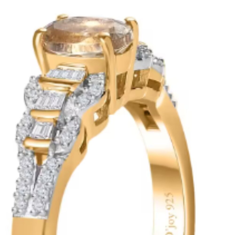 Enchanting Turkizite/Diamond Victorian Era Ring - Picture 5 of 5